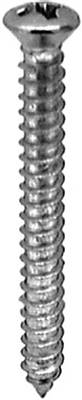 Phil Oval #6 Hd Tap Screw 8 X 1-1/2 Chrome Ab