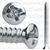 Phil Oval #6 Hd Tap Screw 8 X 1 3/4 Chrome Ab