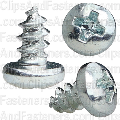 Phillips Pan Hd Tap Screw 6 X 1/4 Zinc Ab