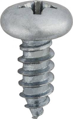 Phillips Pan Head Tap Screw #10 X 1/2 Zinc