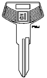 GM Key Blank Groove: B-68 - B&S 322046