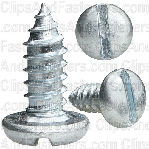 #14 X 5/8" Zinc Slotted Pan Head Tapping Screws