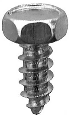 5/16" X 3/4" Indented Hex Head Tapping Screws Zinc