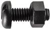 M6-1.0 x 16mm Slotted Pan Head Nylon License Plate Screw And Nut