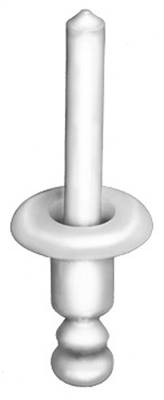 Nylon Expansion Rivet - 15/64 Hole Diameter - 2-3/64 Length