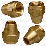 Brass Flare Nut Short 1/4" Tube Size