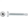 #8 X 1-1/4" Square Pan Self-Drilling Tek Zinc White Painted Head