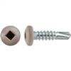 #10 X 3/4" Square Pan Self-Drilling Tek Zinc Tan Painted Head