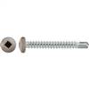 #10 X 1-1/2" Square Pan Self-Drilling Tek Zinc Tan Painted Head