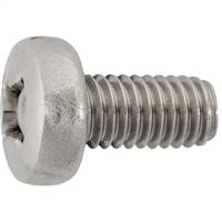 M6-1.0 x 12mm Philips Pan Head License Plate Screw