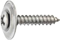Phillips Oval Head T.S. Countersunk Washer #10 X 1-1/4 - Chrome Finish