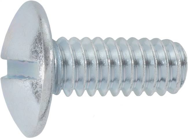 1/4"-20 x 5/8" Slotted Truss Head License Plate Screw