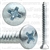 #8 X 1 1/2 Phillips Oval Head Tap Screw Zinc