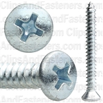 #8 X 1 1/2 Phillips Oval Head Tap Screw Zinc