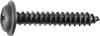 Phillips Flat Top Washer Head Tapping Screw #8 x 1" - Black