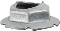 Thread Cutting Nut 1/2" Stud Size - Zinc