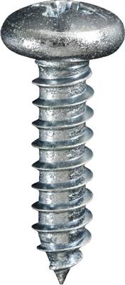 #10 X 3/4 Phillips Pan Head Tap Screw Zinc