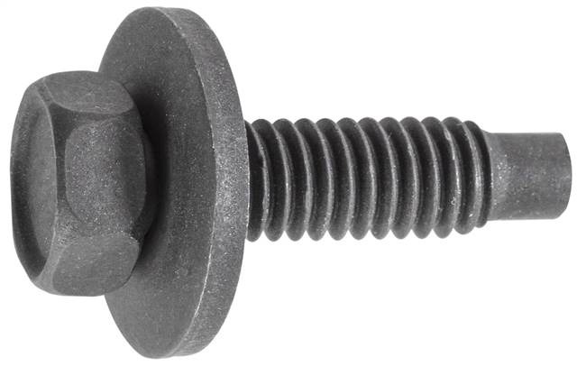 5/16"-18 X 1-3/16" Hex HD SEMS Body Bolt with Dog Point - Black