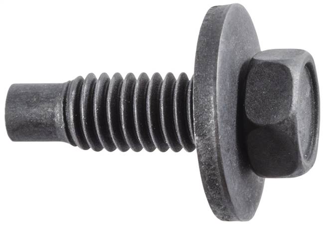 Hex Head SEMS Body Bolts With Dog Point 3/8-16 X 1-3/16 - Black