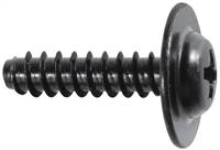 Phillip Flat Top Washer Head Tapping Screw B-Point #8 x 5/8" - Black