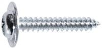 #8 x 1" Phillips Flat Top Washer Head Tapping Screw