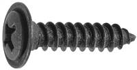 #8 X 3/4" Phillips Oval Head Sems Flush Washer Tapping Screw - Black Oxide