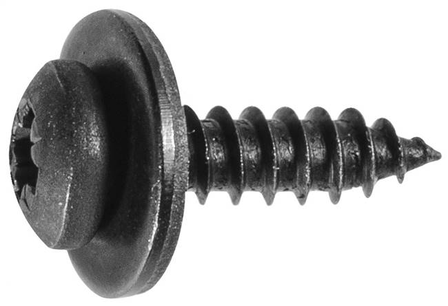 M4.2-1.41 X 15mm Phillips Pan Head Sems Washer Tapping Screw - Black Oxide
