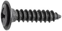 #8 x 1/2" Phillips Washer Head Tapping Screw w/ TEK Point - Black Oxide