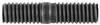 Double Ended Stud 7/16"x7/8" SAE, 7/16"x3/4" USS x 2" Overall Length