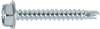 #6 X 1" Hex Washer Head Tapping Screw w/ TEK Point - Zinc