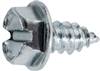 #14 x 1/2" Slotted Hex Washer Head Tapping Screw - Zinc