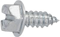 #14 x 5/8" Slotted Hex Washer Head Tapping Screw - Zinc Finish