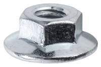 1/4"-20 Thread 23/32" Diameter Spin Lock Nut w/ Serrations - Zinc Finish