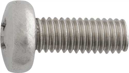 6mm x 16mm Phillips Pan Head Machine Screw - Stainless Steel