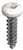 #6 X 1/2 - Pan Head Square Drive Screws - White Painted Head