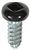 #8 X 1/2 - Pan Head Square Drive Screws - Black Painted Head