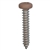 #8 X 1 - Pan Head Square Drive Screws - Tan Painted Head