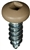 #10 X 1/2 - Pan Head Square Drive Screws - Tan Painted Head