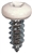 #10 X 1/2 - Pan Head Square Drive Screws - White Painted Head