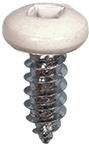 #10 X 1/2 - Pan Head Square Drive Screws - White Painted Head