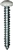 #10 X 1-1/4 - Pan Head Square Drive Screws - White Painted Head