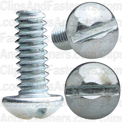 10-24 X 1/2 Slotted Round Hd Machine Screw Zinc