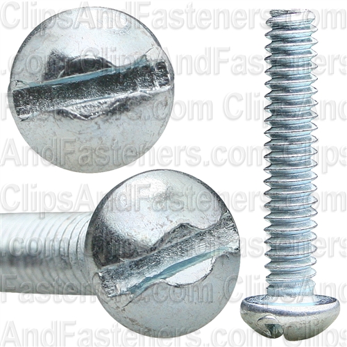 10-24 X 1 Slotted Round Hd Machine Screw Zinc