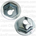 #6-32 Washer Lock Nut 7/16" O.D. 5/16" Hex Zinc