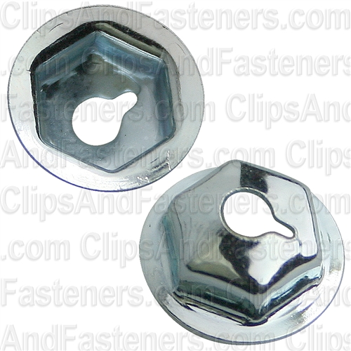 #6-32 Washer Lock Nut 7/16" O.D. 5/16" Hex Zinc