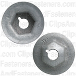 1/4"-20 Washer Lock Nut 13/16" O.D. 7/16" Hex Zinc