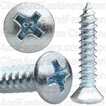 No8 X 7/8 Phillips Oval Head Tap Screw Zinc