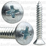 No 10 X 1 1/4 Phillips Oval Head Tap Screw Zinc