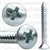 No 10 X 1 1/2 Phillips Oval Head Tap Screw Zinc