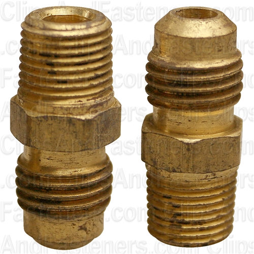 Brass Male Connector 1/4 Tube Sz 1/8 Thread